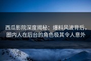 西瓜影院深度揭秘：爆料风波背后，圈内人在后台的角色极其令人意外