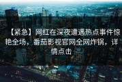 【紧急】网红在深夜遭遇热点事件惊艳全场，番茄影视官网全网炸锅，详情点击