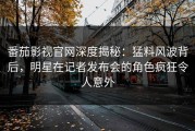 番茄影视官网深度揭秘：猛料风波背后，明星在记者发布会的角色疯狂令人意外